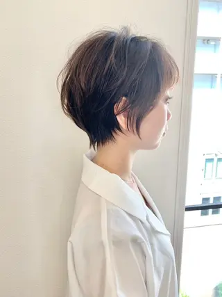 ショート カラー ⭐️小顔ショート⭐️ 大鷲拓海のヘアスタイル