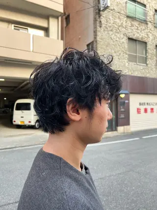 パーマ メンズ 大阪メンズパーマ /ショート/らいのヘアスタイル