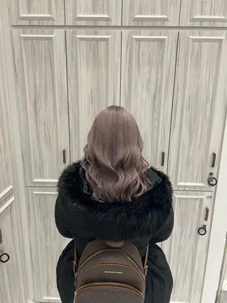 ロング カラー 梅田 カットモデル募集のヘアスタイル