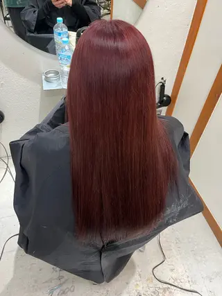 ミディアム カラー ヘアアレンジ 菅宮 皐のヘアスタイル