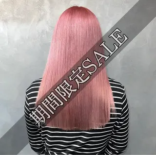 セミロング ❤️‍🔥シールエク ＋カラー京❤️‍🔥のヘアスタイル