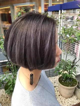 ショート カラー パーマ ヘアアレンジ メンズ キッズ ネイル マツエク・マツパ 神山 昌子のヘアスタイル