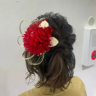 ヘアアレンジ デジタルパーマ🫧 韓国風ヘア🫧サクラのヘアスタイル
