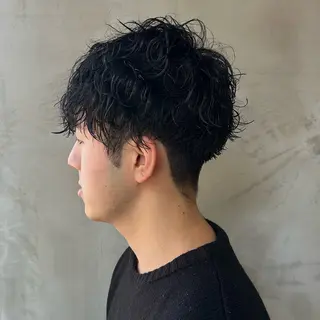 メンズ KUMA🧸インナー /メンズパーマのヘアスタイル