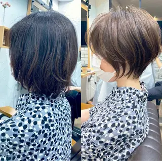 ショート カラー 🥣安野祥華 銀座大人ショート🥣のヘアスタイル