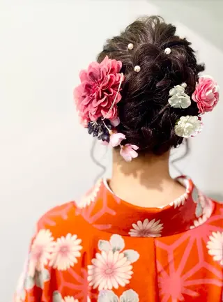 お呼ばれヘア/セット /ヘアアレンジ/れいのヘアスタイル