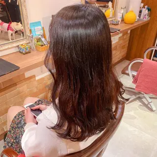 セミロング 髪質改善特化 安東駿介のヘアスタイル