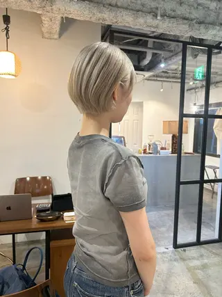 ショート カラー ヘアアレンジ 🎀suzuna 透明感colorのヘアスタイル