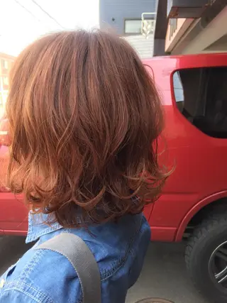 ミディアム カラー 齊藤 篤士のヘアスタイル