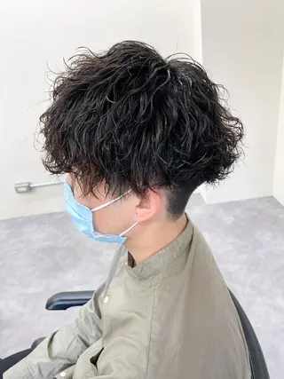 ショート パーマ メンズ メンズパーマ メンズ特化ryoのヘアスタイル