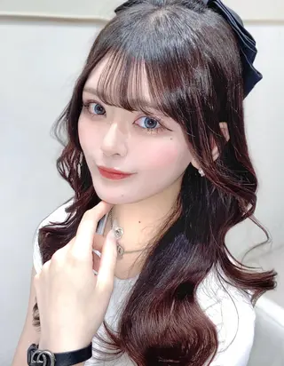 セミロング カラー 韓国ヘア/レイヤー/ 顔まわり/りょーとのヘアスタイル