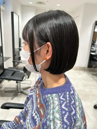 ショート カラー スキバサミを使わない カット🌼唯🌼のヘアスタイル