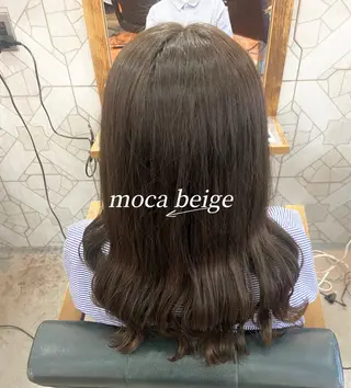 セミロング カラー 🎀ブリーチなし カラーyui🎀のヘアスタイル