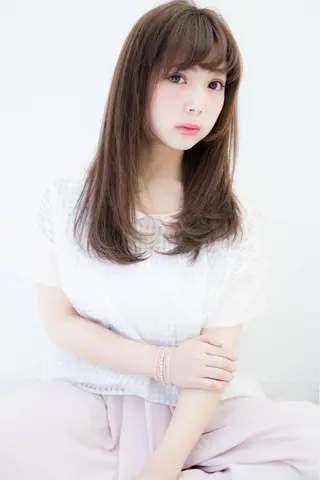 セミロング ロング カラー 内藤 達也のヘアスタイル