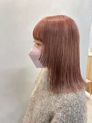ミディアム 表参道ミディアム レイヤー山岸季生のヘアスタイル