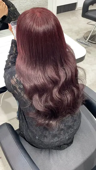 ロング カラー 履歴修正屋さん／ ブロンド／ホワイトのヘアスタイル