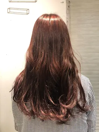 ロング カラー うる艶カラー/恵比寿 ベージュ/丸山陽平のヘアスタイル