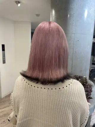ミディアム ♡似合わせハイトーン ♡maiのヘアスタイル