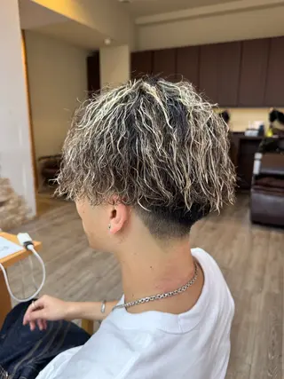 カラー パーマ ゆーせい❤️‍🔥東 戸塚/レイヤーカットのヘアスタイル