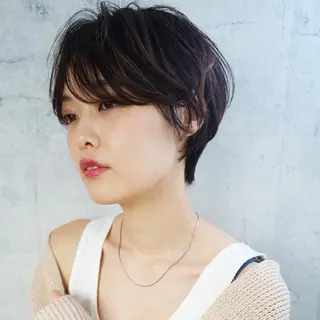 ショート パーマ 🪐脱白髪染め 🪐松尾菜々美のヘアスタイル