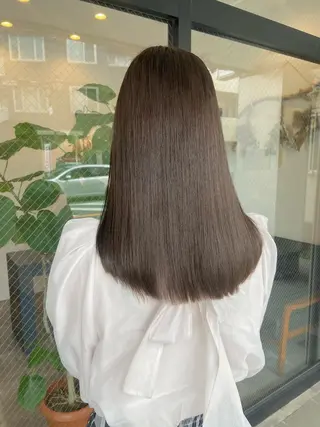 ロング 柏韓国ヘア 白石芽衣のヘアスタイル