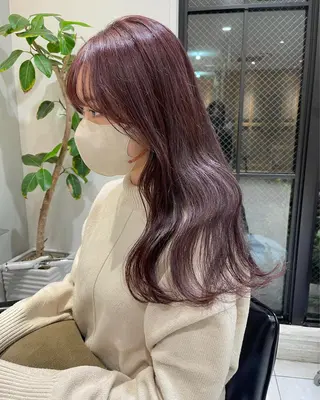 ロング カラー ラベンダー/レイヤー スタイル🤎mamiのヘアスタイル