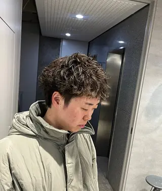 ショート カラー パーマ メンズ 🔥メンズ 特化🔥菊水皐暉🔥のヘアスタイル