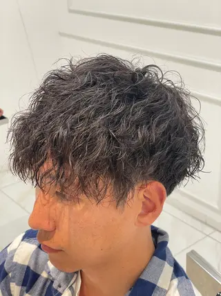 パーマ メンズ 女性モデル募集中‼️ メンズパーマ片岡優介のヘアスタイル