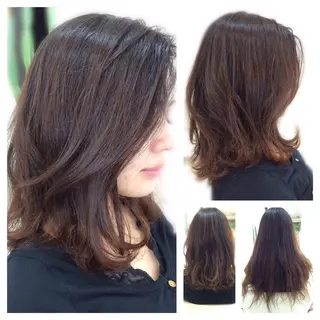 セミロング ロング いけだ ゆうのヘアスタイル