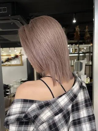 ミディアム ARCANAブリーチ ダブルカラー🌟原宿のヘアスタイル