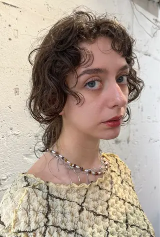 ミディアム カラー パーマ ✴︎UNU ✴︎モエカのヘアスタイル