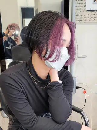 カラー ショート 小川 晃司のヘアスタイル