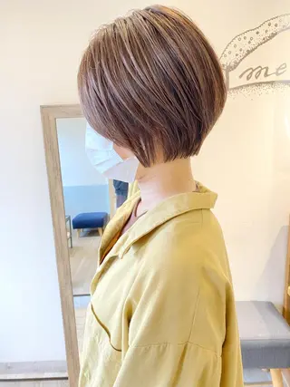 ショート カラー パーマ 吉祥寺小顔×ショート 🍋宮本大輔🍋のヘアスタイル