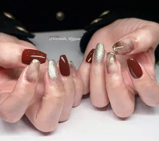 ミディアム RIN NAILS ᥫ᭡Migusaのネイルデザイン
