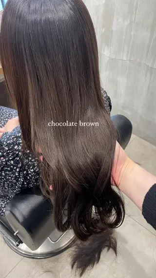 ロング カラー 佐藤 由依/水光カラーのヘアスタイル