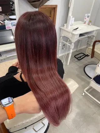 セミロング to youハイライトのヘアスタイル