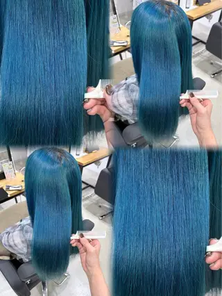 カラー anB アオイのヘアスタイル