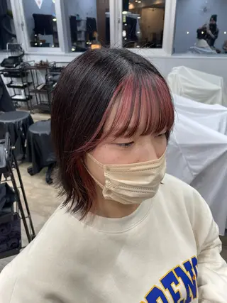 ミディアム カラー COCO .のヘアスタイル