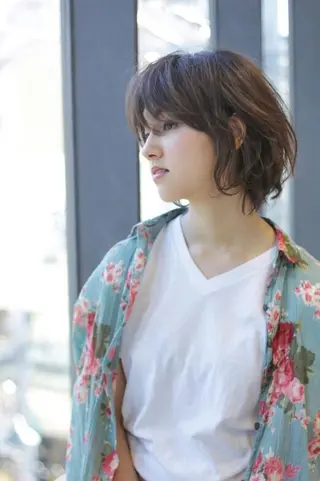 パーマ ショート 宮崎 睦のヘアスタイル
