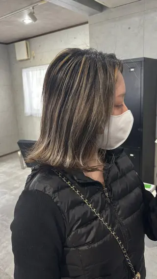 ミディアム REVE美容室 REVEマツエクのヘアスタイル