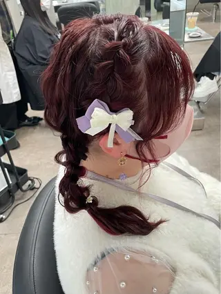 ヘアアレンジ 速水 ゆきののヘアスタイル