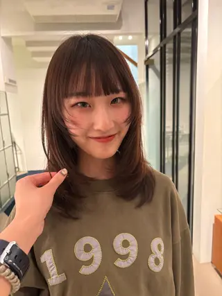 ミディアム ワタナベ イオリ🧼のヘアスタイル