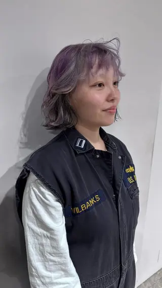 カラー サイレント美容師 アイリィのヘアスタイル