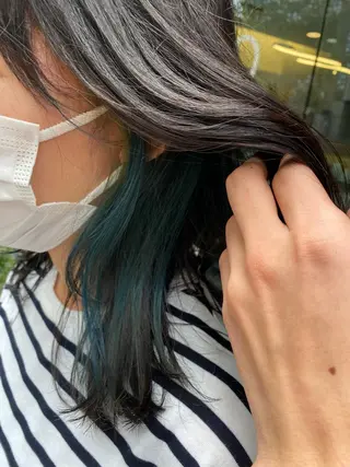 ミディアム カラー 西田辺/ タカスナオヤのヘアスタイル