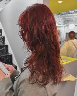 セミロング カラー パーマ レイヤー/パーマ /ウルフ/nabeのヘアスタイル