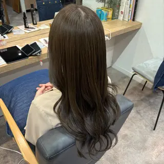 カラー 艶感カラー/オリーブ アレンジ：♡のヘアスタイル