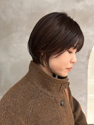ショート カラー デザインパーマ/ カット/nanaのヘアスタイル