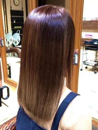 ミディアム カラー 髪質改善特化KIZU /艶髪研究（京都）のヘアスタイル