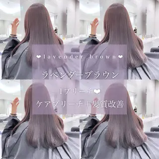 ロング カラー ヘアアレンジ 𝘳𝘺𝘰𝘬𝘢 髪質改善／ブリーチのヘアスタイル