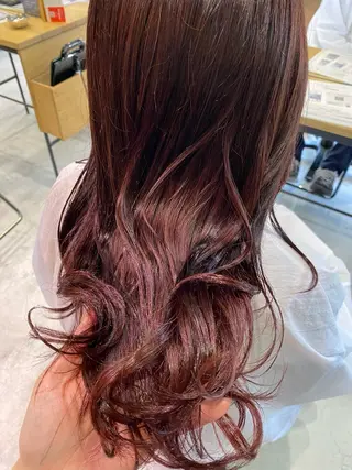 ロング カラー 艶髪・透明感カラー・ 韓国ヘア・Yuriのヘアスタイル